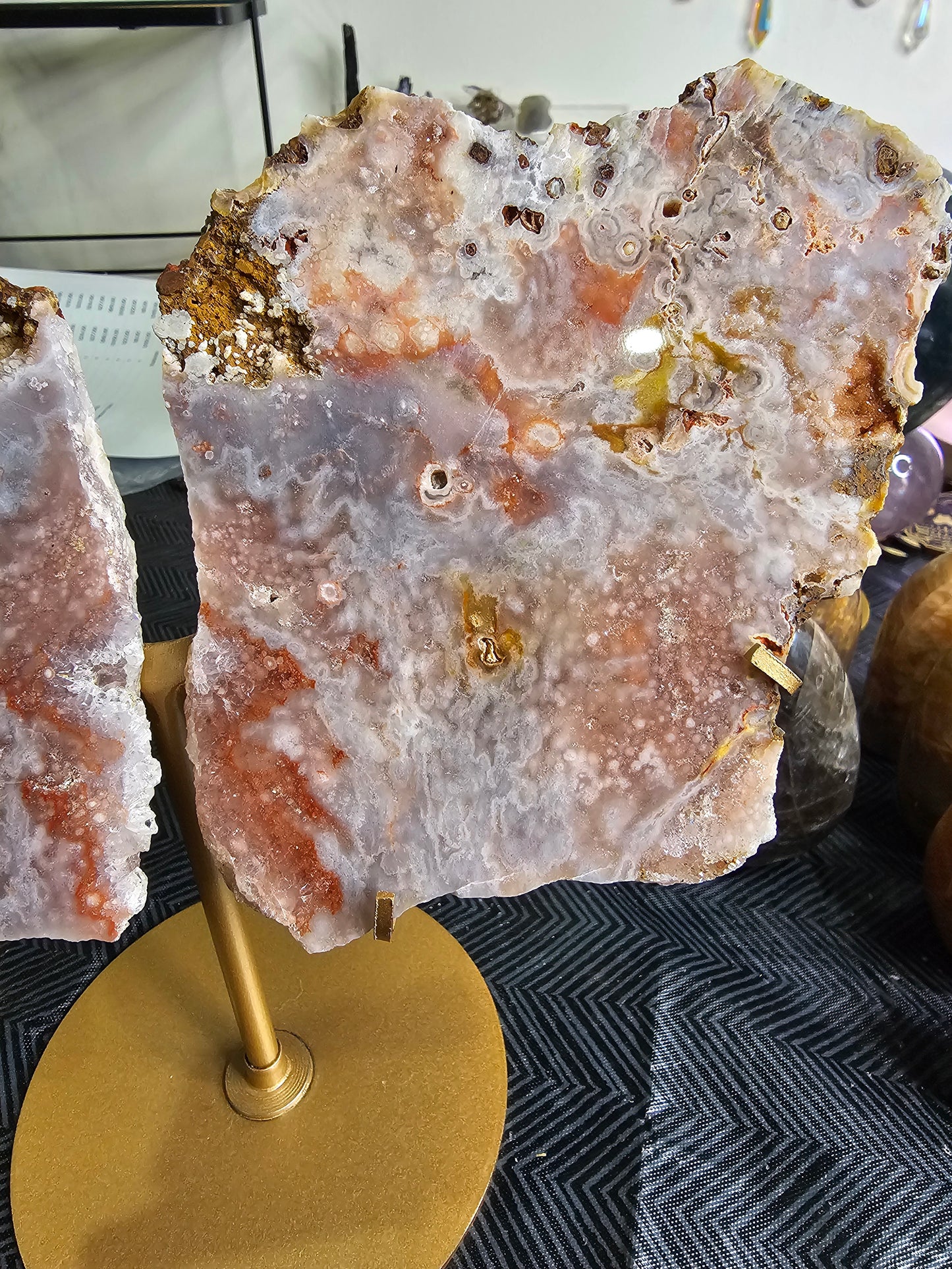 Pink Amethyst on Stand