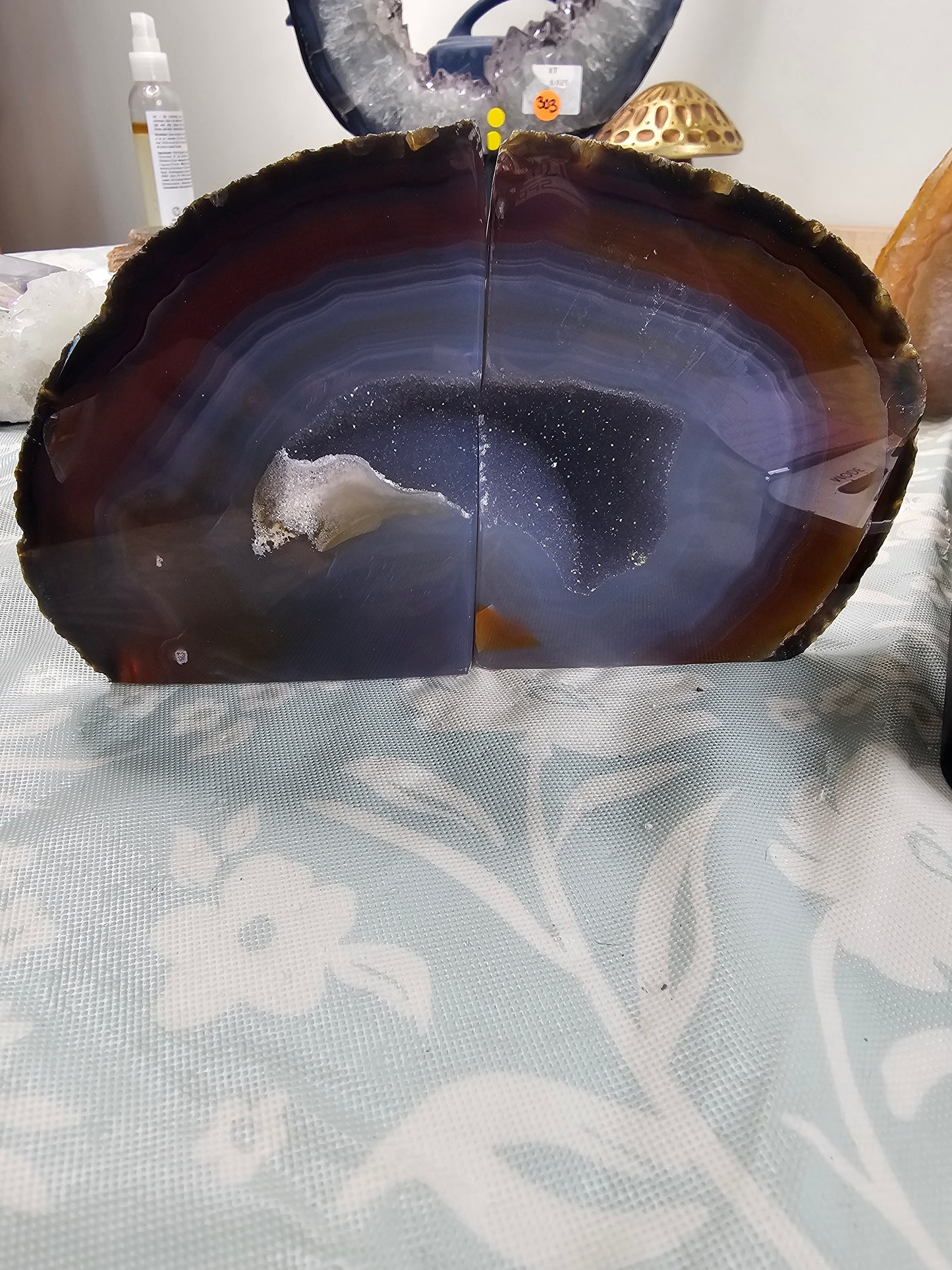 Agate Bookends